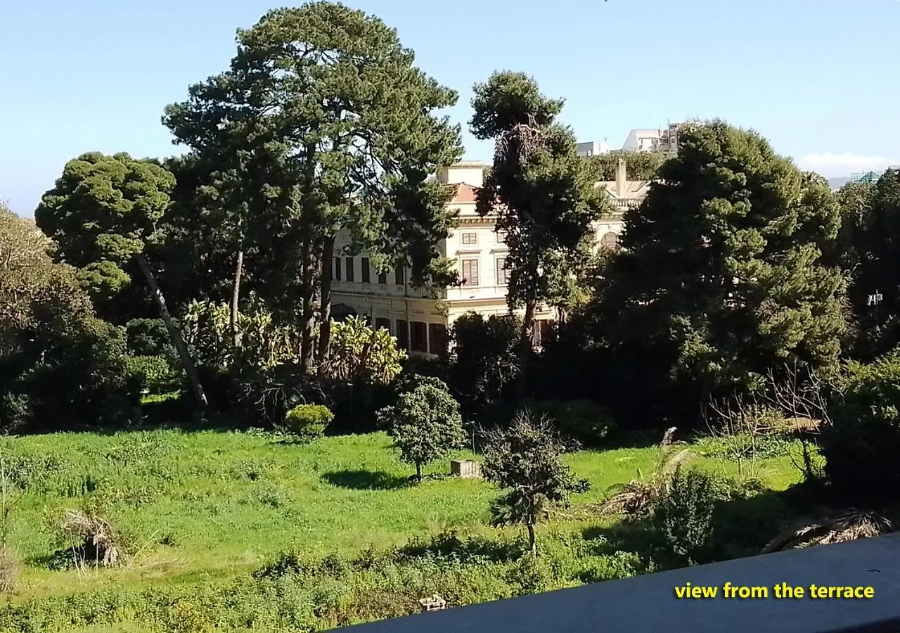 Camera Con Terrazza E Vista Su Villa Malfitano Palermo Guest house